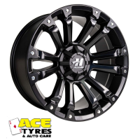 HUSSLA AMBUSH Black 18X9 5x127 +30