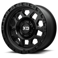 KMC XD132 Black 17x8 6x114 +25 offset