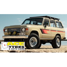 ROH Assault Machined 17x9 6x139 -25 offset Toyota L/Cruiser 60/80/75 Series cruises GU Patrol
