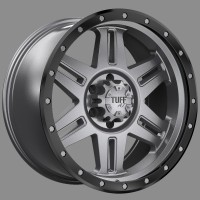 TUFF T-16 Gunmetal18x9 6x139 +15 7/23