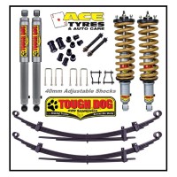 Tough Dog Suspension Kit Mitsubishi Triton ML-MN 06 to 2015 Adjustable struts 25mm 3/24